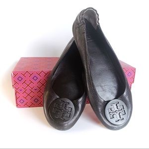 Tory Burch Black Ballet Flats